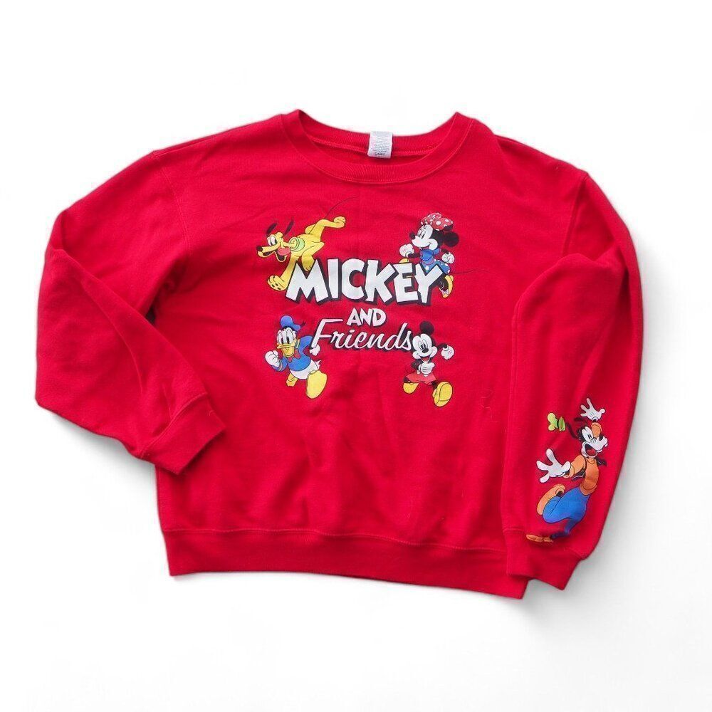 Disney Mickey & Friends Vintage Y2K Long Sleeve Pullover Crewneck Sweatshirt M